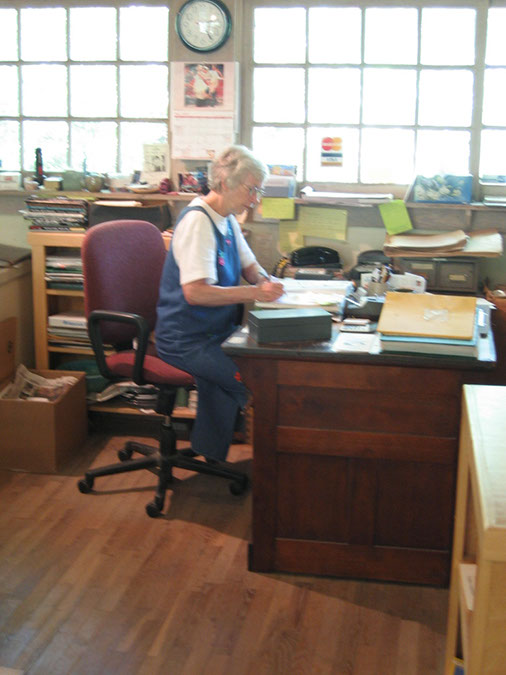 Marjorie at Work in The Showroom - 3